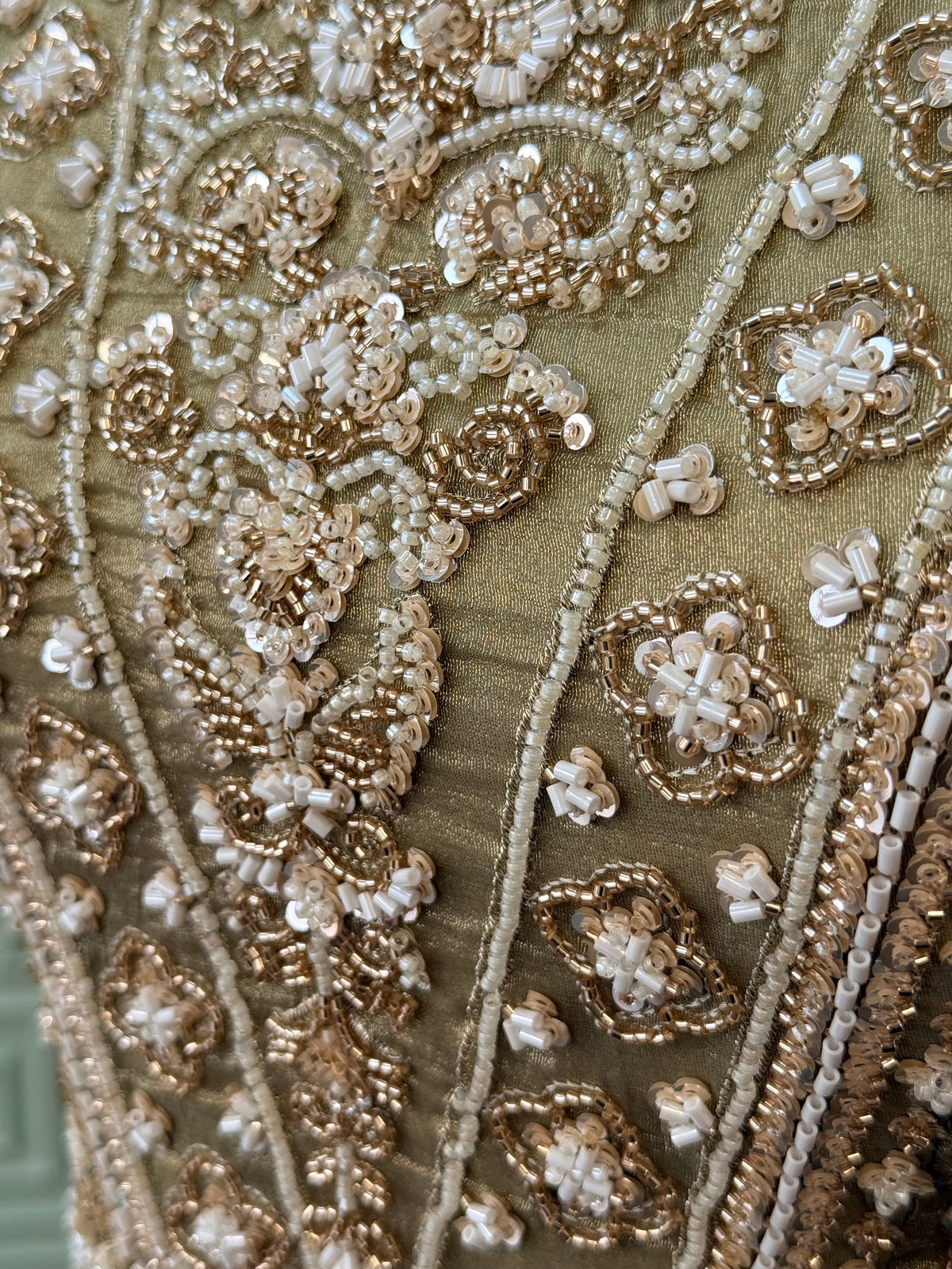 Green color Bids Embroidery work Sharara set BLS119
