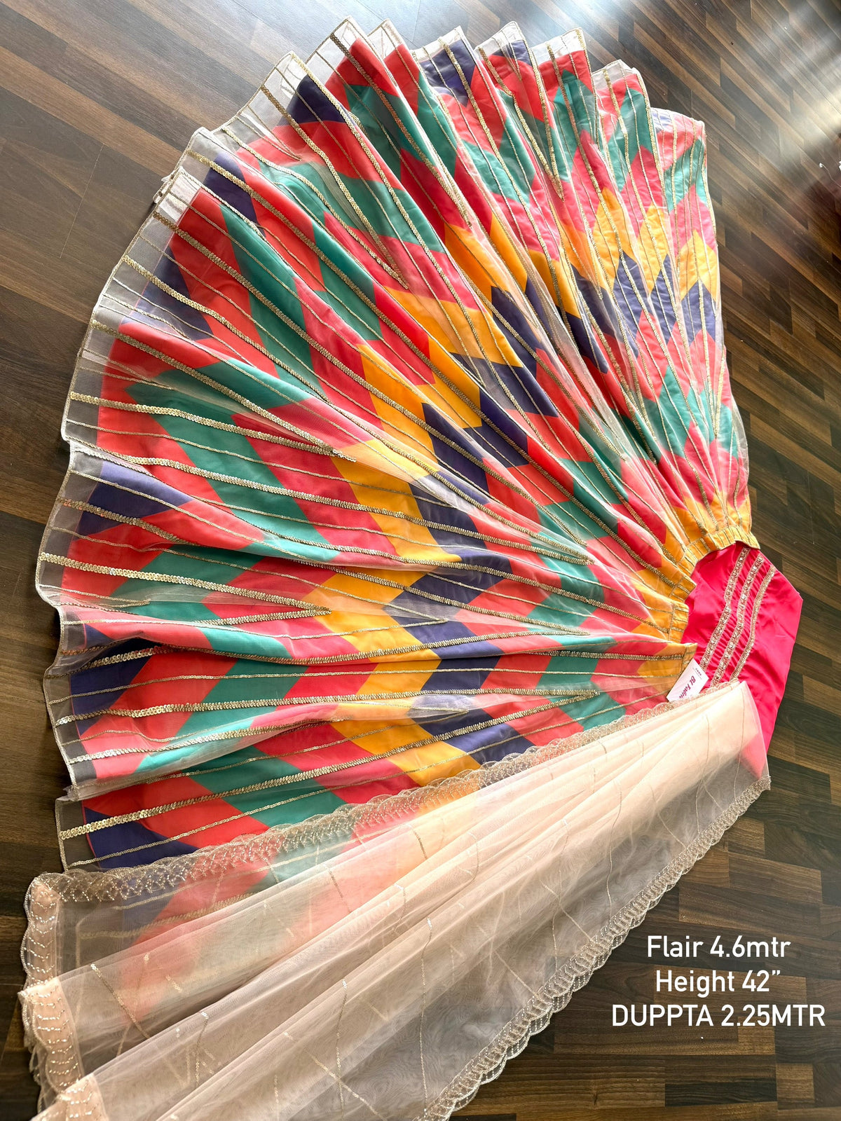 Multi color Designer Sequence Embroidery work Lehenga choli BL1640
