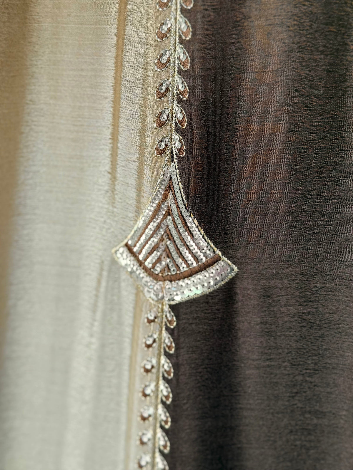 Shading Brown color Sequence Embroidery work Designer Lehenga Choli BL1687