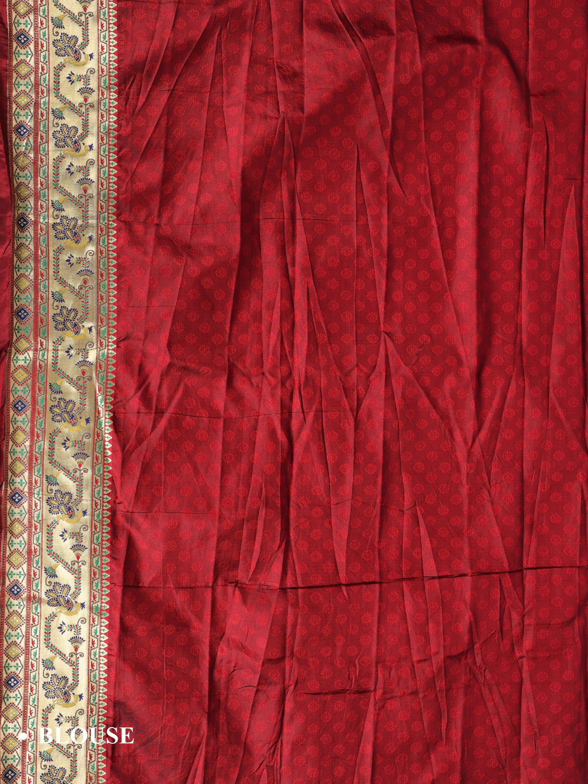 Maroon color Kanjivaram work Designer Saree BLS1015_Maroon