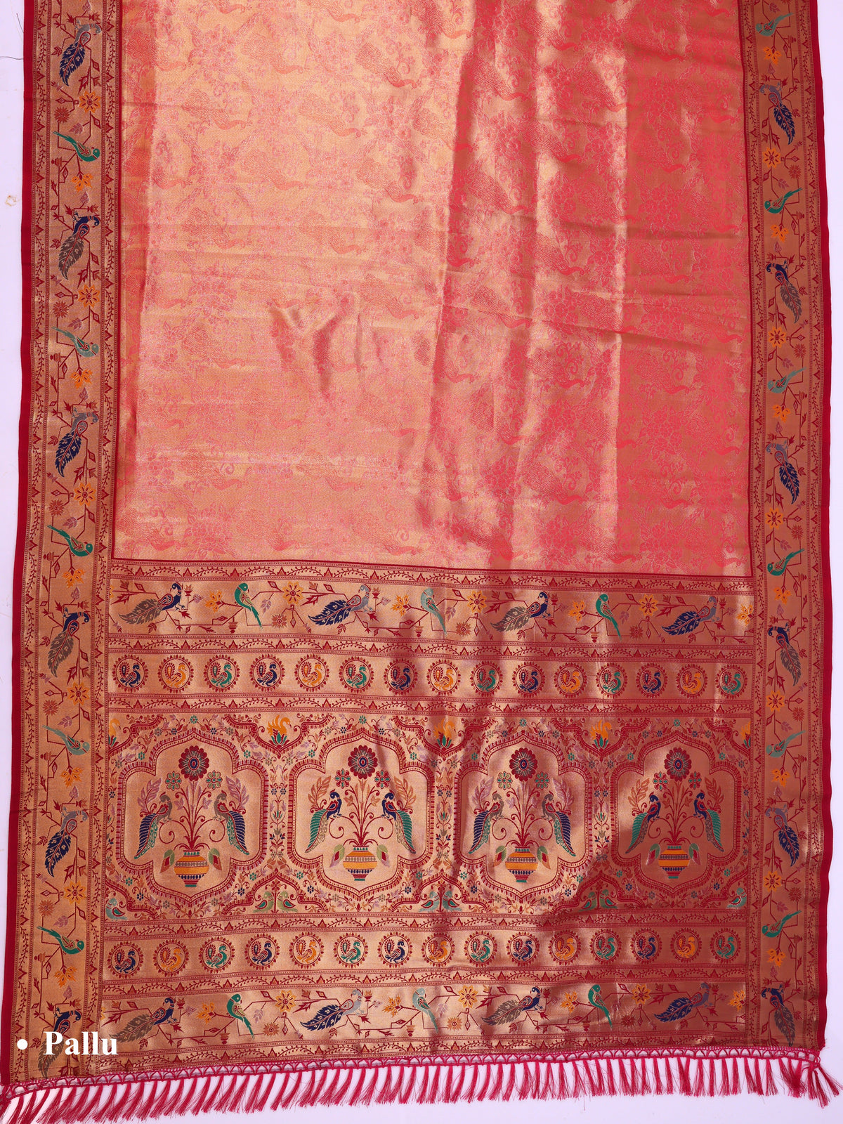 Pink color Kanjivaram work Designer Saree BLS1006_Pink