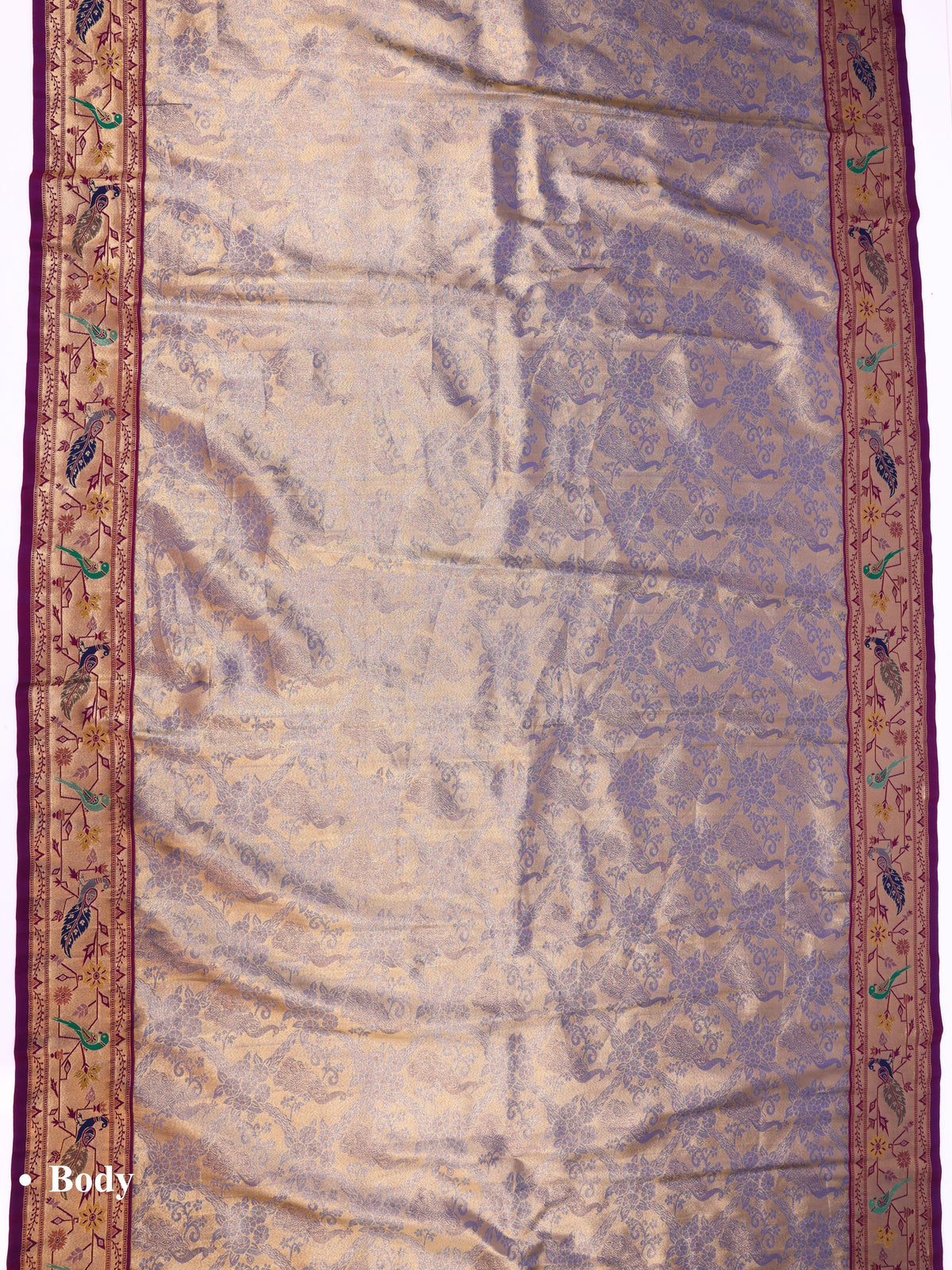 Purple color Kanjivaram work Designer Saree BLS1006_Purple