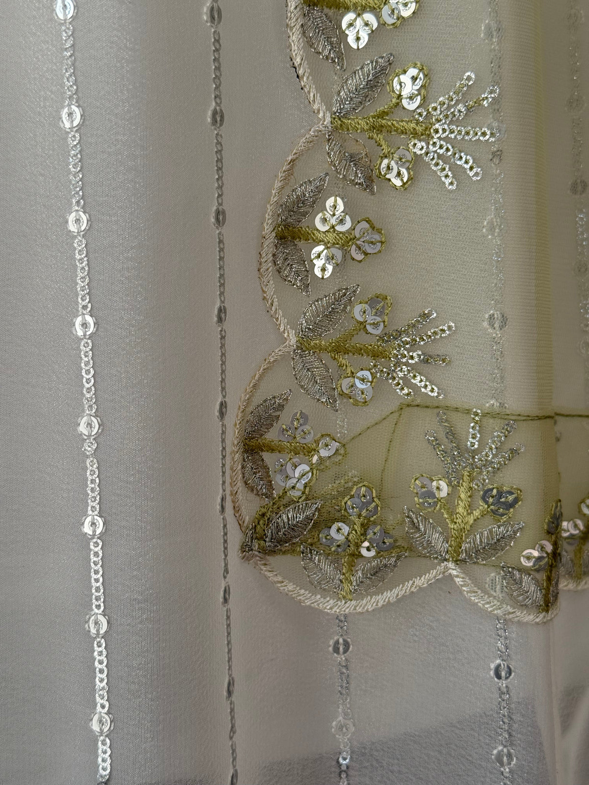 Shadding White Green color Sequence Embroidery work Designer Lehenga Choli BL1647