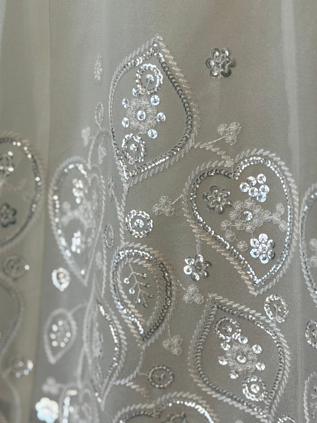 Off-White color Designer Sequence Embroidery work Lehenga choli BL1712
