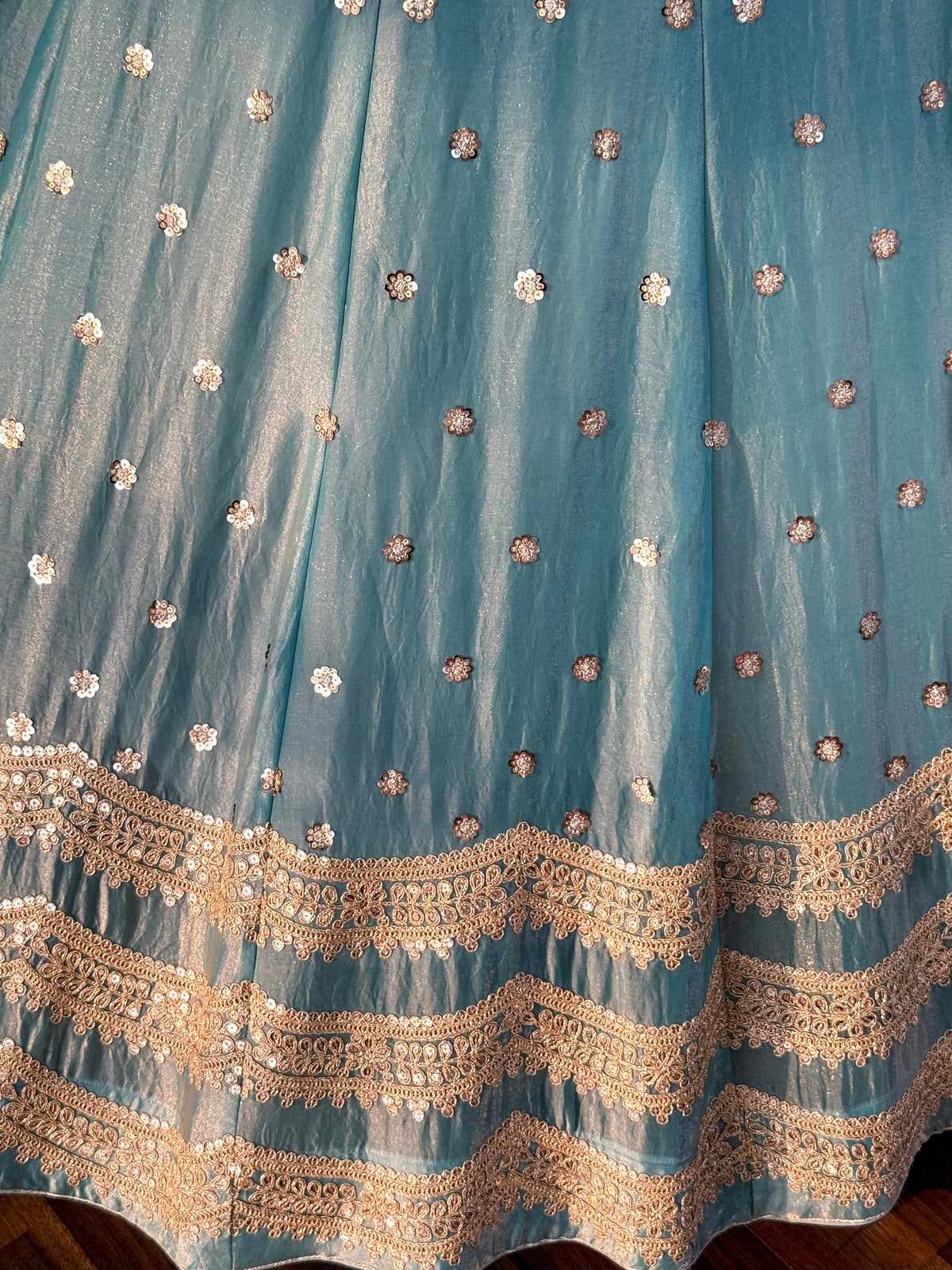 Sky blue color Designer Sequence Embroidery work Lehenga choli BL1679