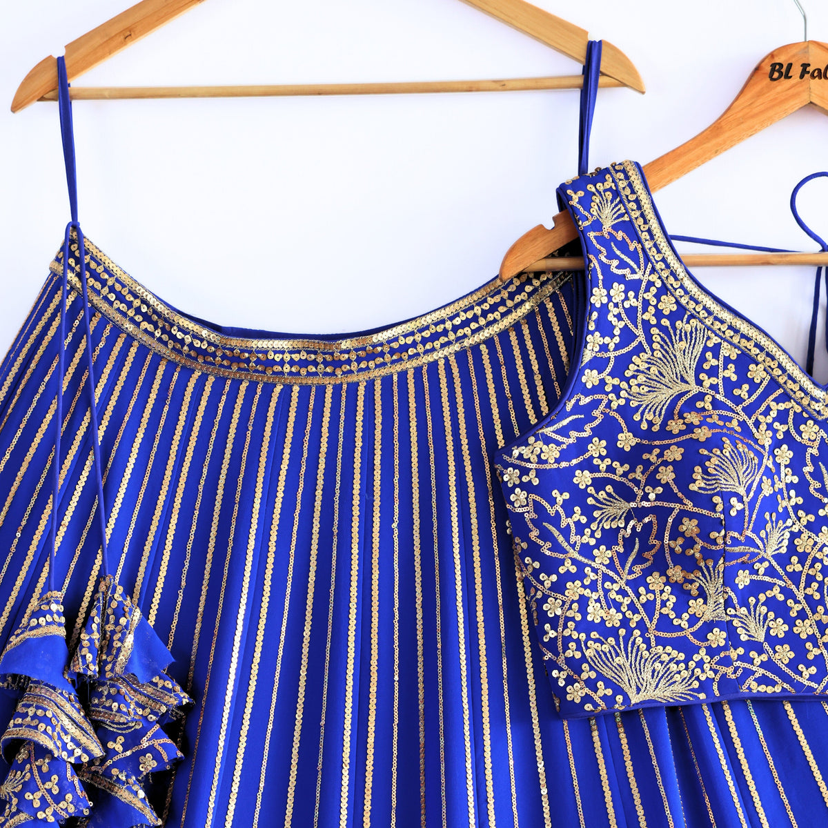 Blue color Sequence Embroidery work Designer Lehenga Choli BL1649