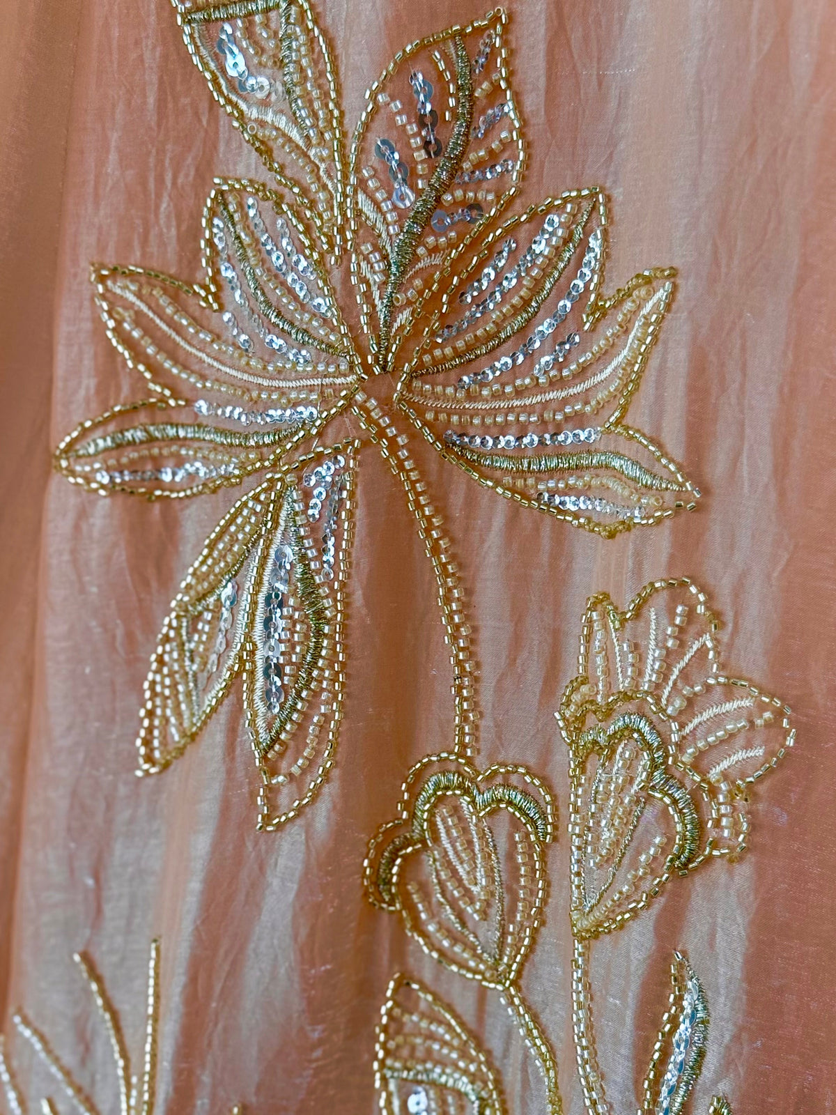 Rosy Orange color Bids Embroidery work Lehenga Choli BL1678