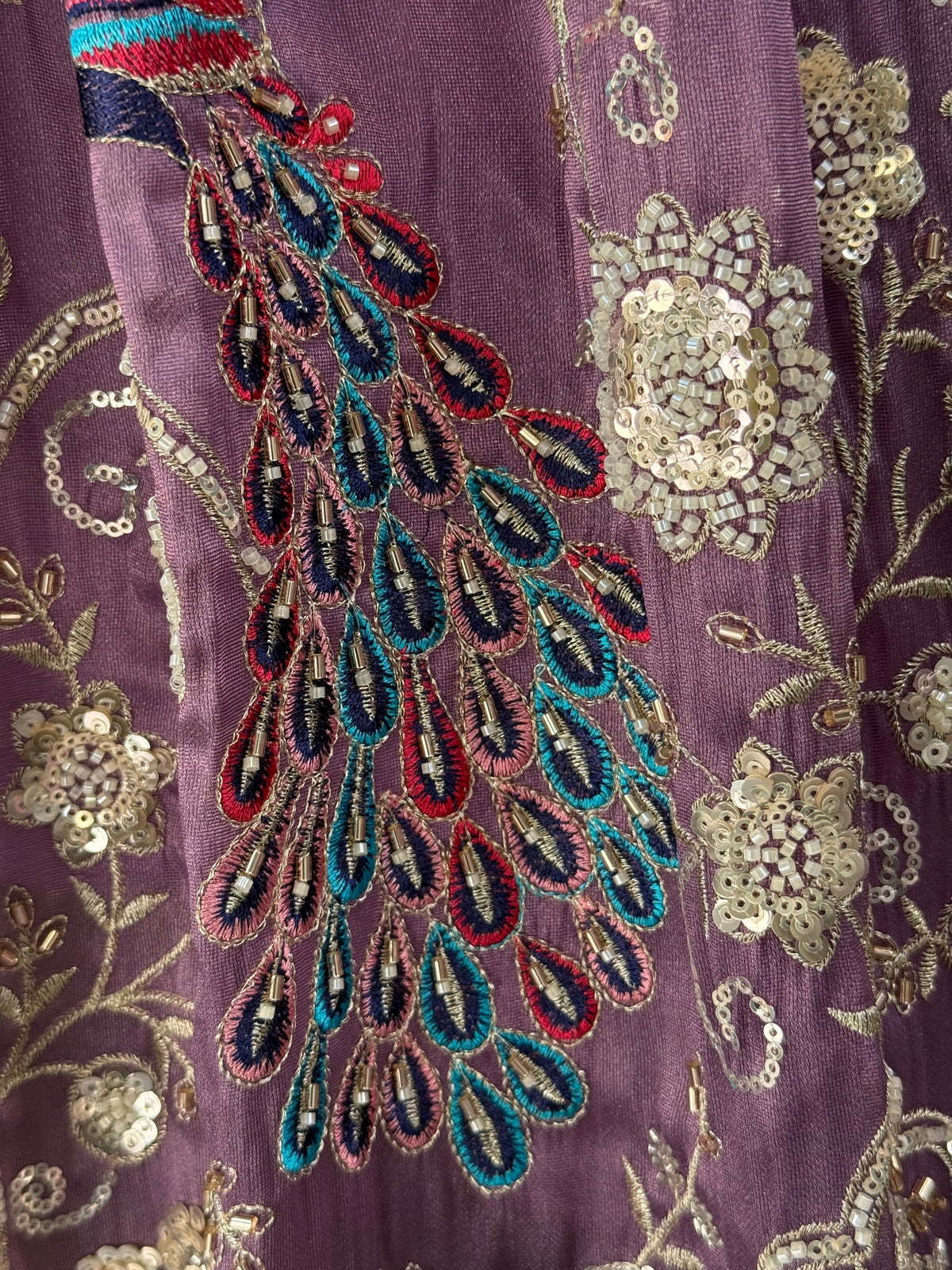 Mauve Purple color Bids Embroidery work Designer Lehenga Choli BL1673