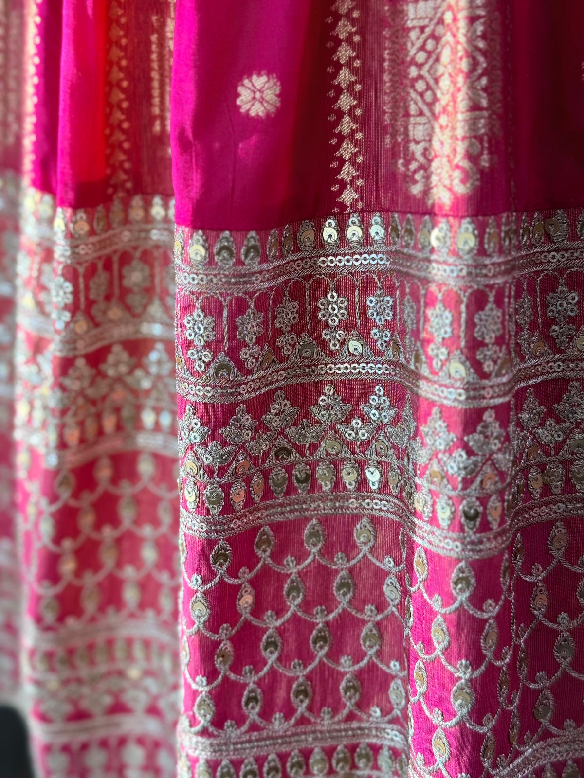 Rani Pink color Jacquard With Embroidery Designer Lehenga choli BL1700