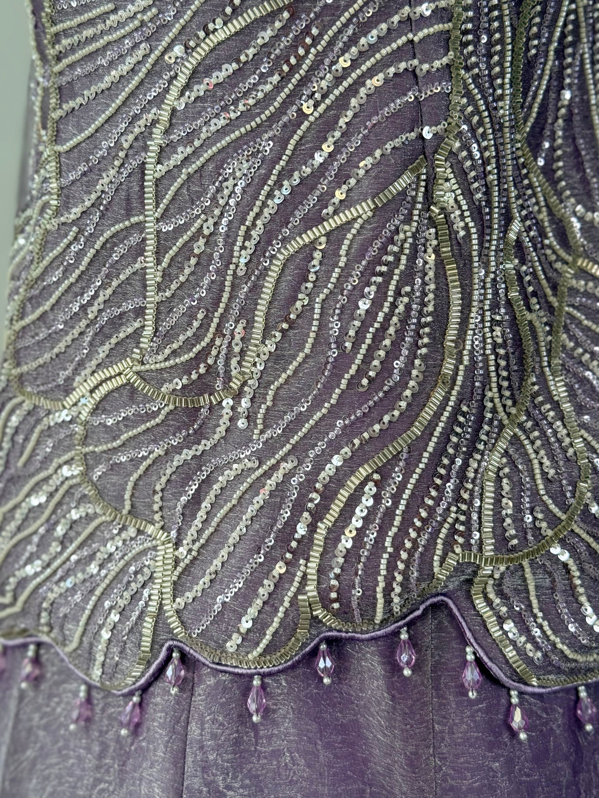 Purple color Bids Embroidery work Sharara set BLS114