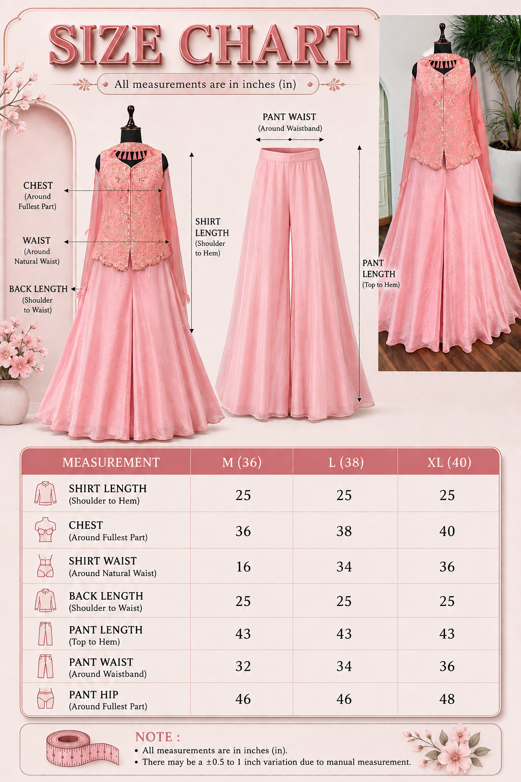 Baby Pink color Bids Sequence Embroidery work Sharara set BLS111