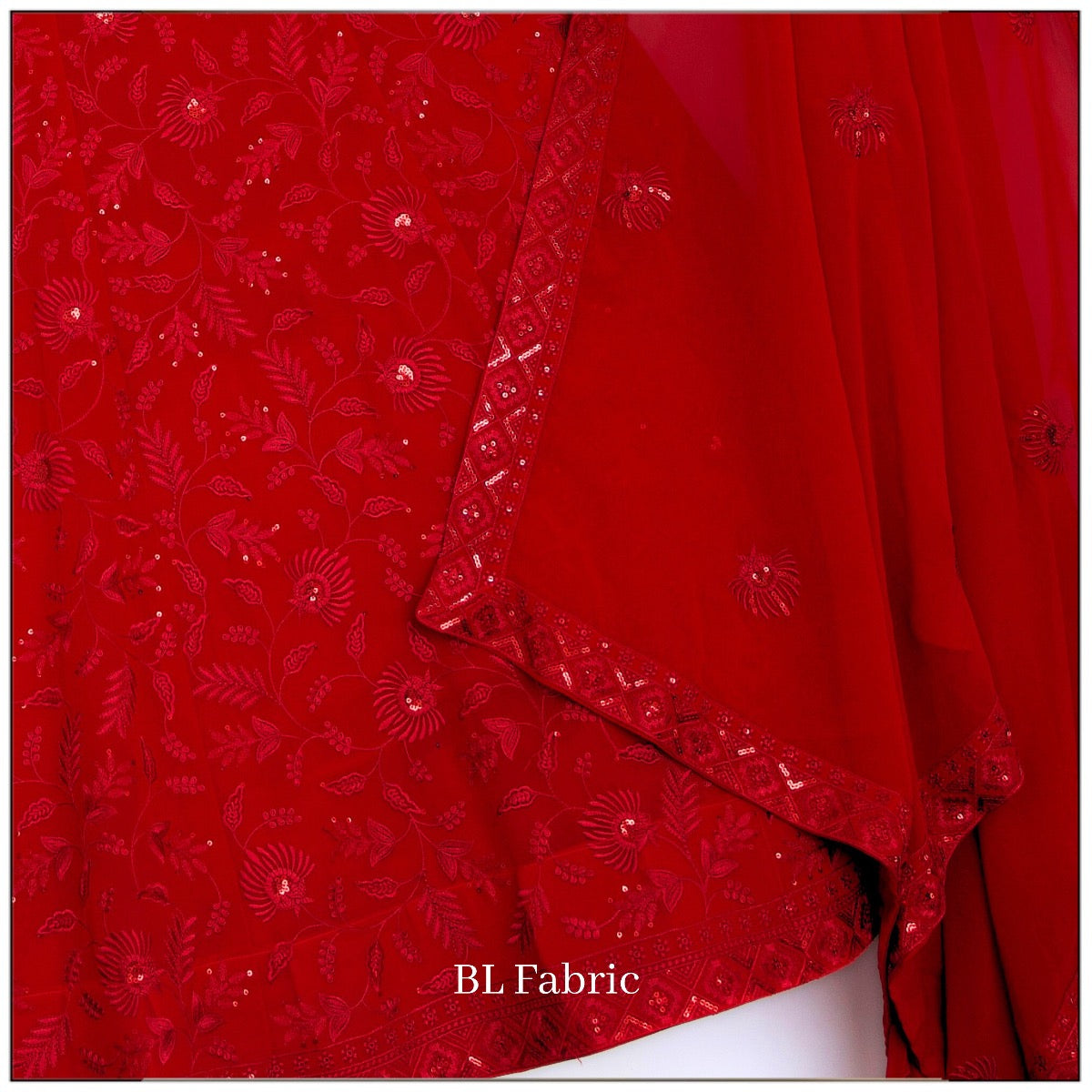 Red color Georgette Embroidery work Designer Lehenga Choli for Any Function BL1370