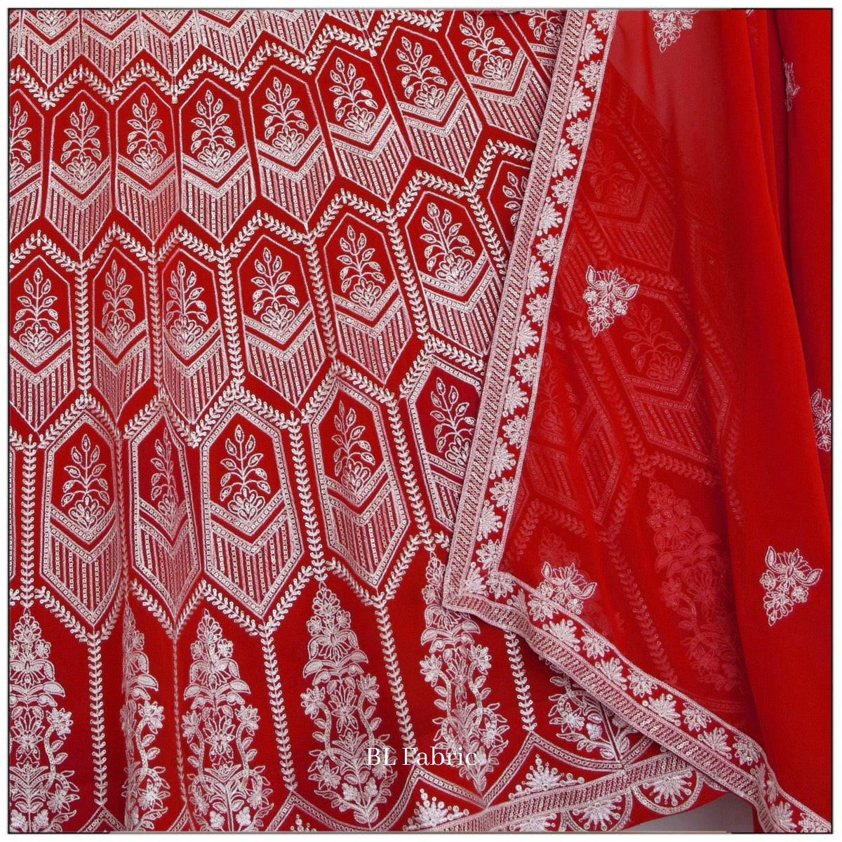 Orange color Thread Embroidery work Designer Lehenga Choli for Any Function BL1379