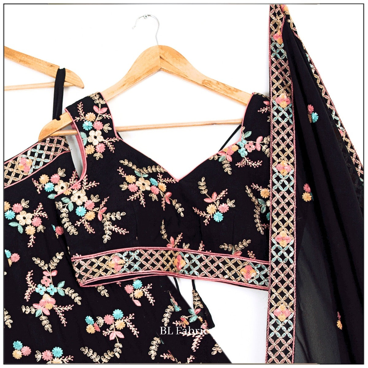 Black color Embroidery & Sequence work Designer Lehenga Choli for Any Function BL1412