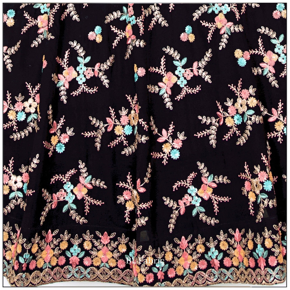 Black color Embroidery & Sequence work Designer Lehenga Choli for Any Function BL1412