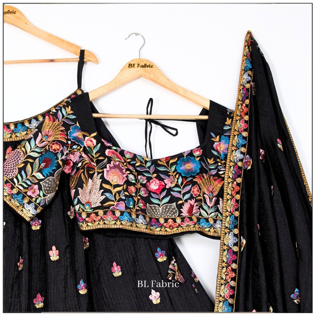 Black color Sequence Embroidery work Designer Lehenga choli for Wedding Function BL1440