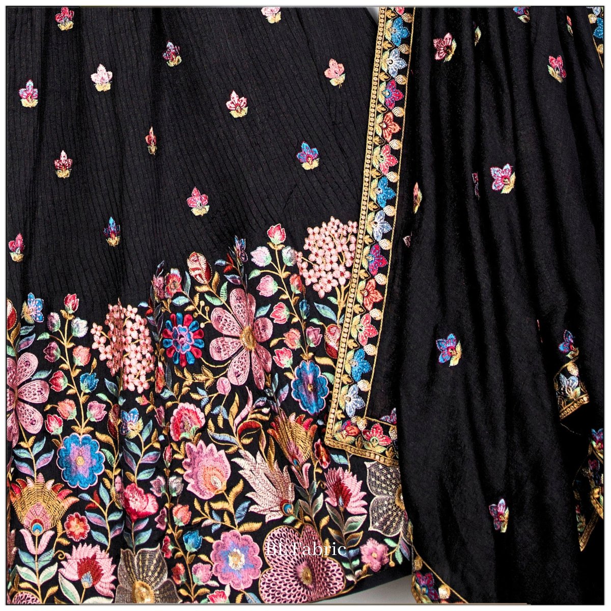 Black color Sequence Embroidery work Designer Lehenga choli for Wedding Function BL1440