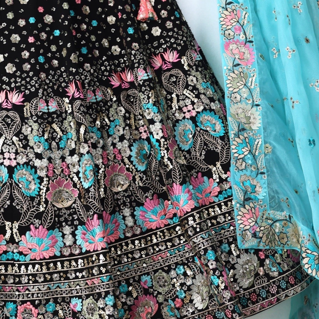 Black color Embroidery & Sequence work Designer Lehenga Choli for Wedding Function BL1250