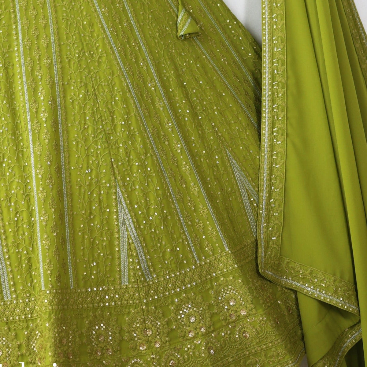 Green color Sequence & Thread work Designer Wedding Lehenga Choli For Wedding Function BL1278