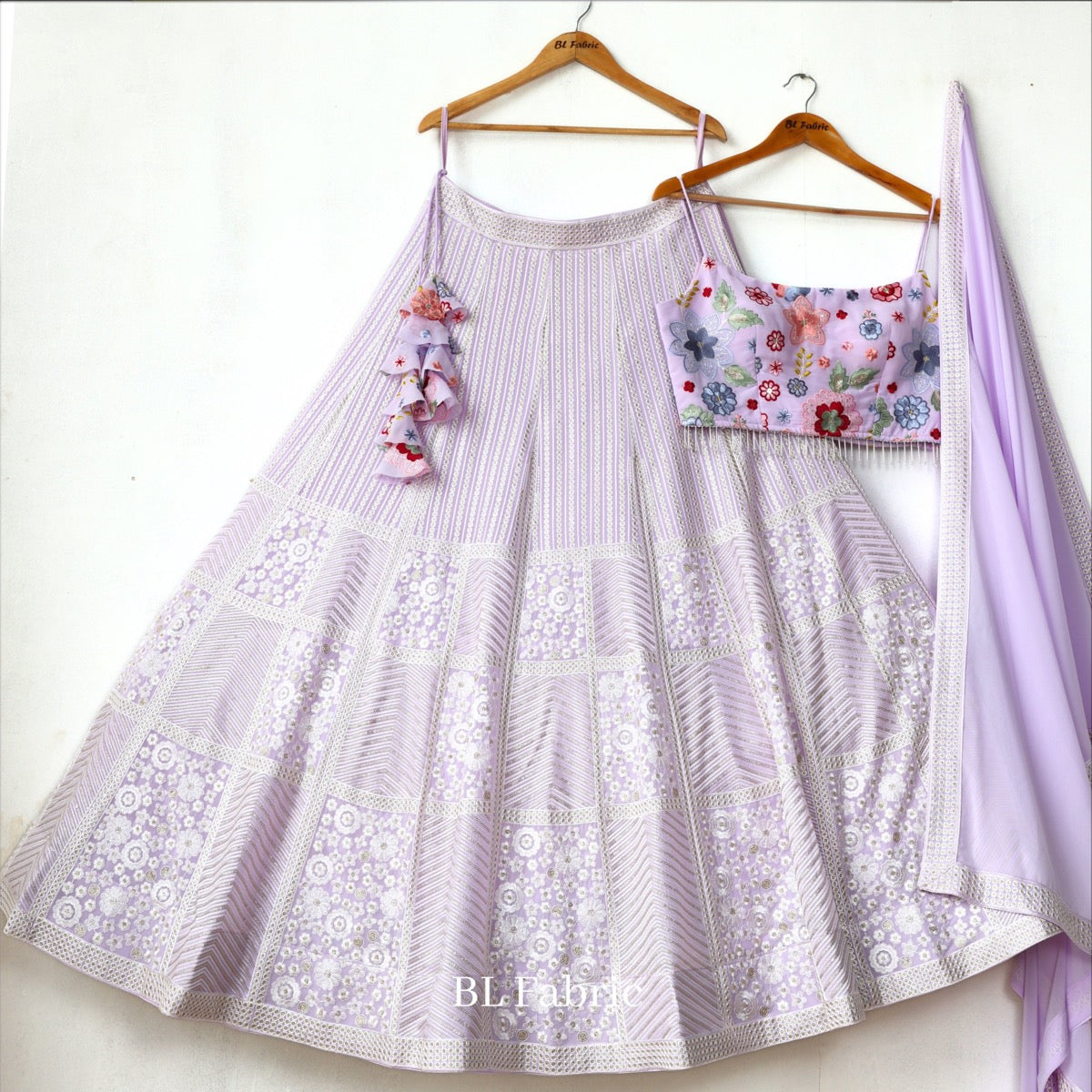 Light Purple color Sequence Embroidery work Designer Wedding Lehenga Choli BL1305