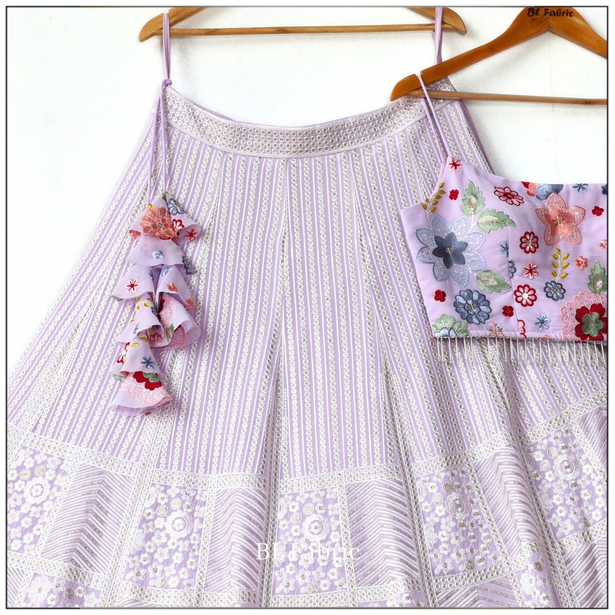 Light Purple color Sequence Embroidery work Designer Wedding Lehenga Choli BL1305