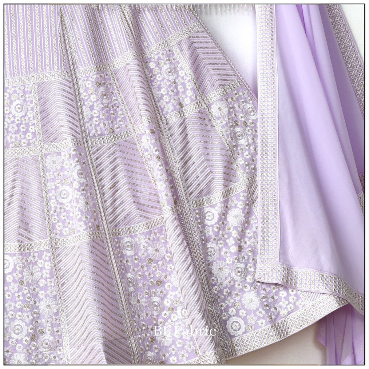 Light Purple color Sequence Embroidery work Designer Wedding Lehenga Choli BL1305