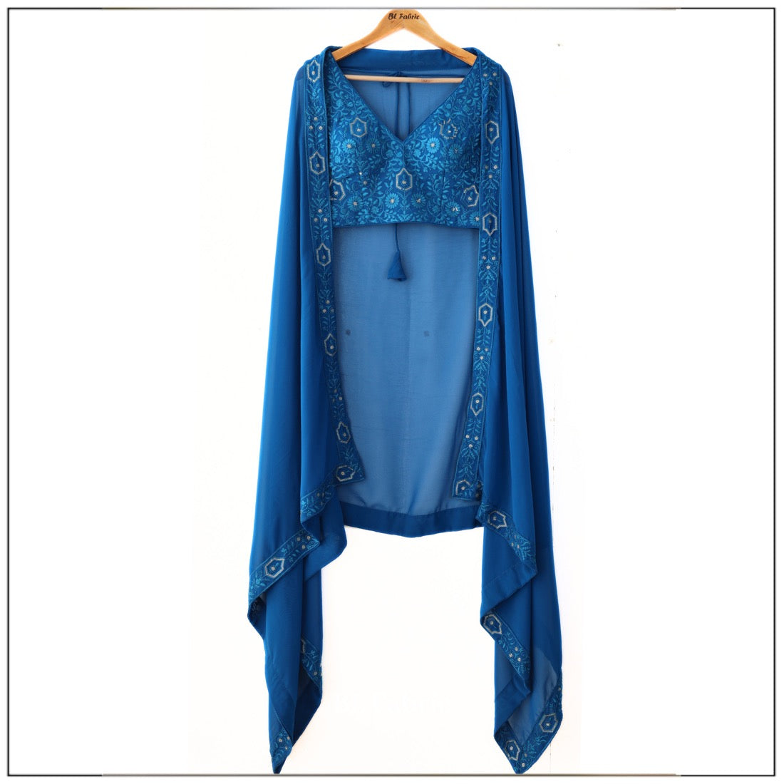Blue color Sequence & Thread Embroidery work Designer Wedding Lehenga Choli BL1321