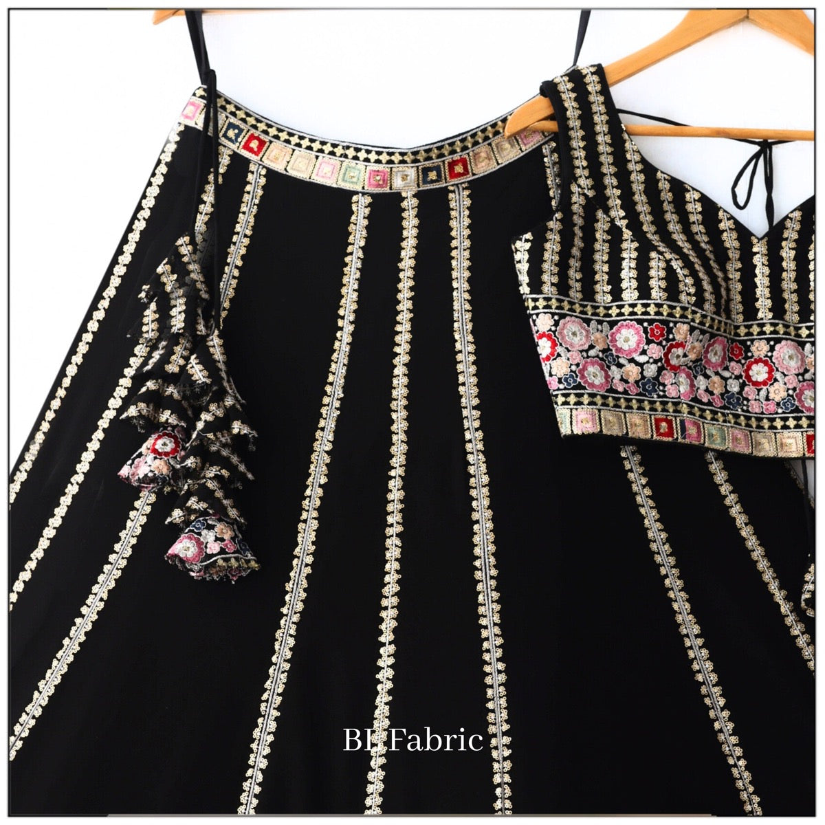 Black color Sequence Embroidery work Designer Wedding Lehenga Choli BL1328