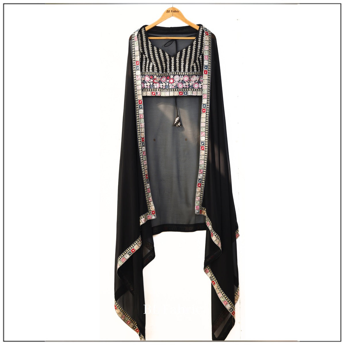 Black color Sequence Embroidery work Designer Wedding Lehenga Choli BL1328