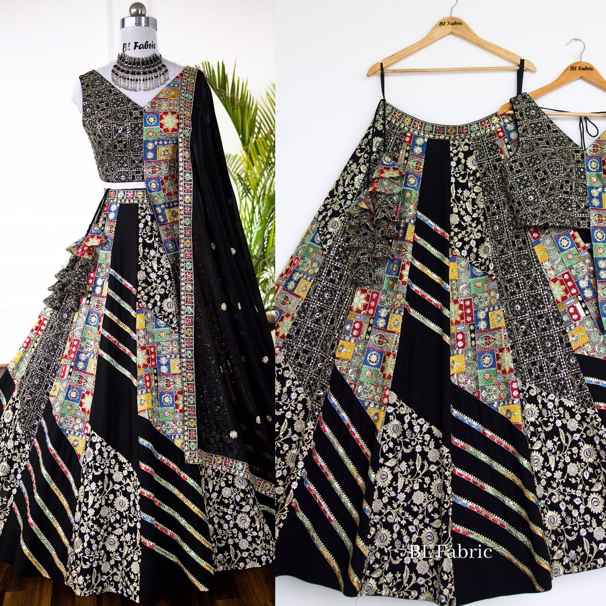 Black color Embroidery & Sequence work Designer Lehenga Choli for Wedding Function BL1441