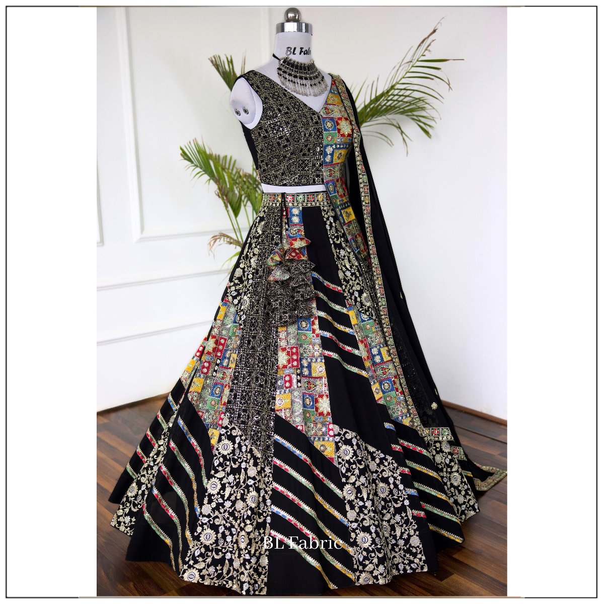 Black color Embroidery & Sequence work Designer Lehenga Choli for Wedding Function BL1441