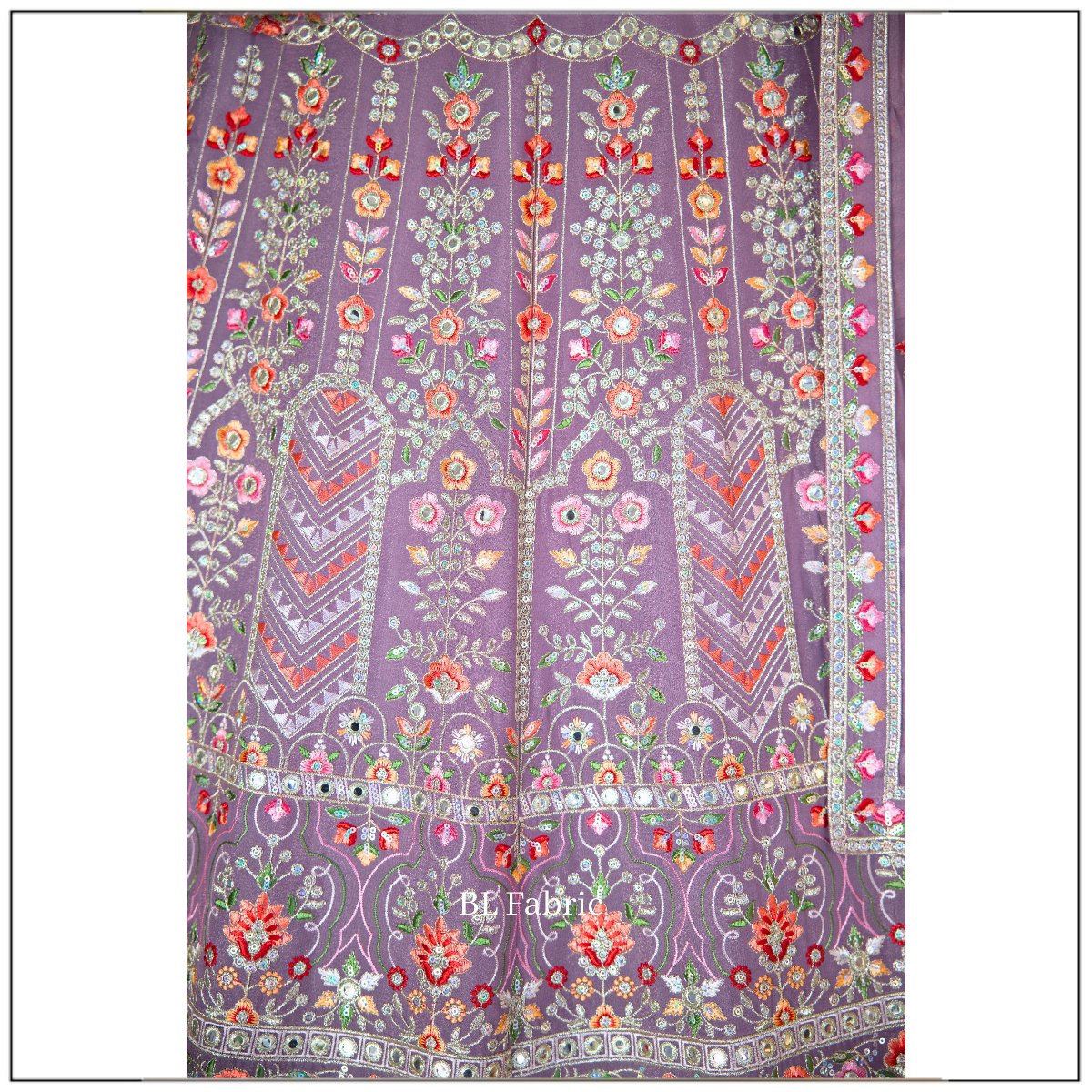 Light Purple color Sequence Embroidery work Designer Lehenga Choli for Wedding Function BL1464