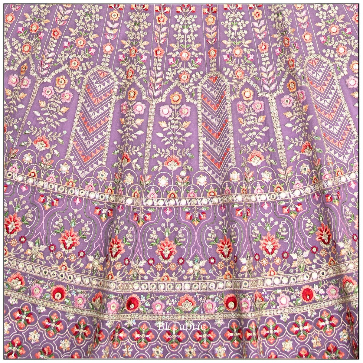 Light Purple color Sequence Embroidery work Designer Lehenga Choli for Wedding Function BL1464
