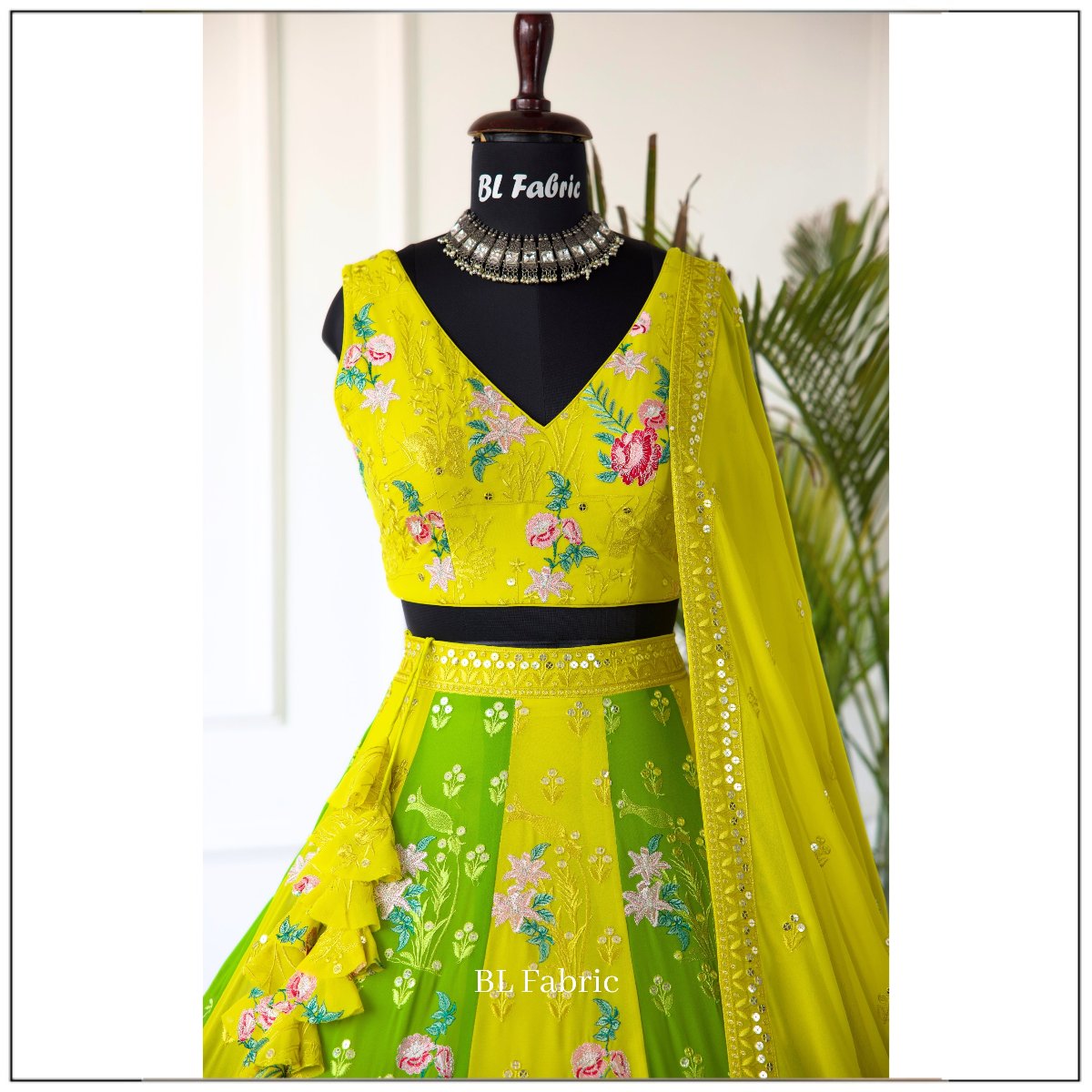 Multi color Thread Embroidery work Designer Lehenga Choli for Any Function BL1465