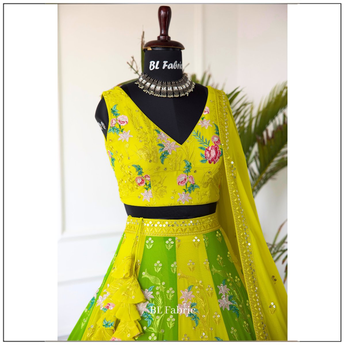 Multi color Thread Embroidery work Designer Lehenga Choli for Any Function BL1465