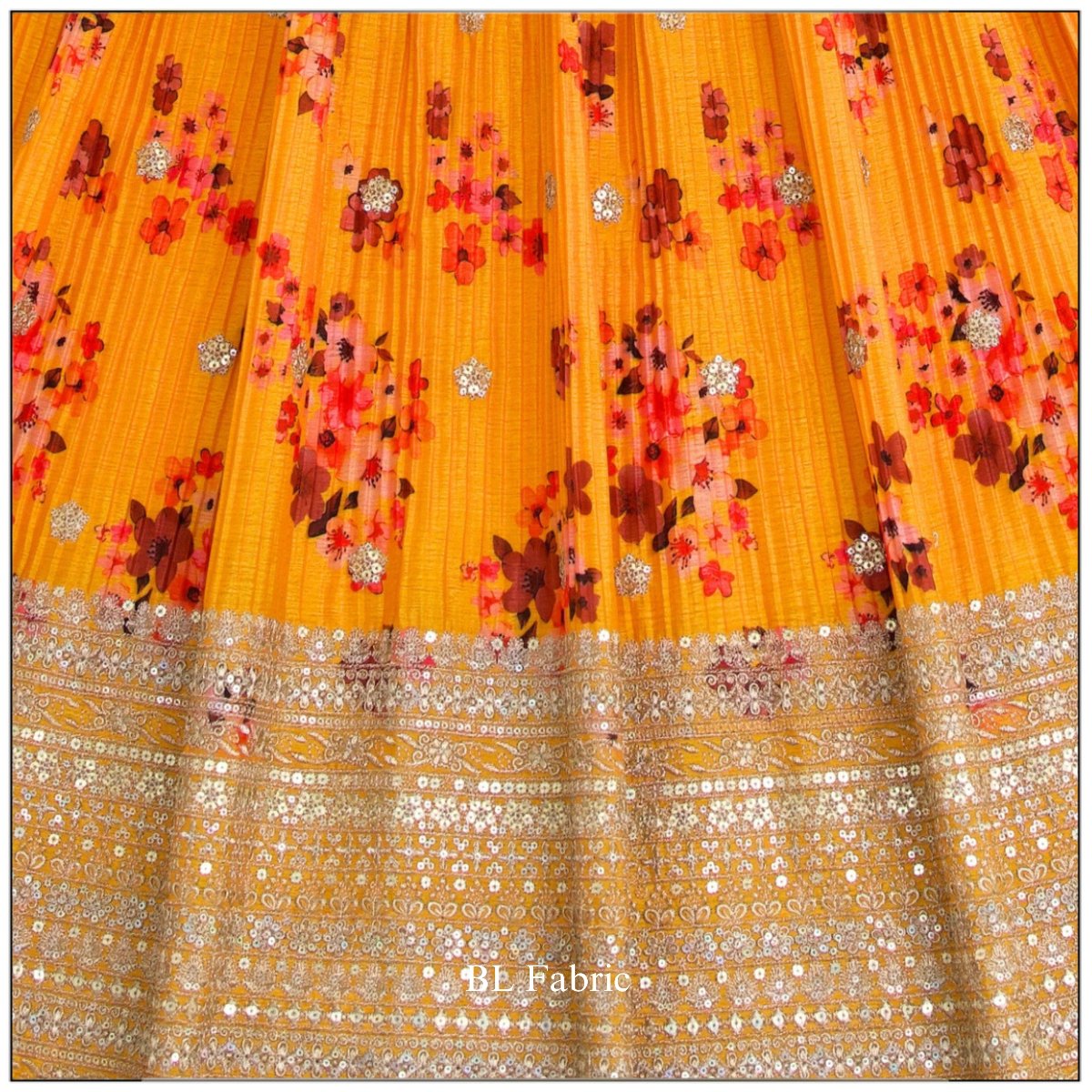 Multi color Printed & Embroidery work Designer Crush Lehenga Choli for Any Function BL1480