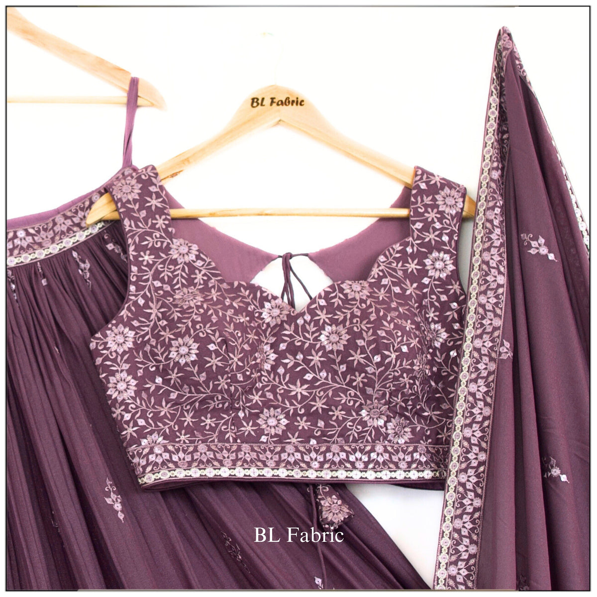 Rosy Purple Embroidery Designer Crush Lehenga Choli BL1481