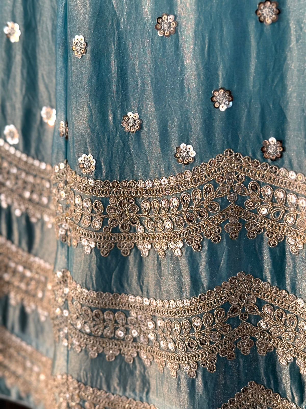 Sky blue color Designer Sequence Embroidery work Lehenga choli BL1679