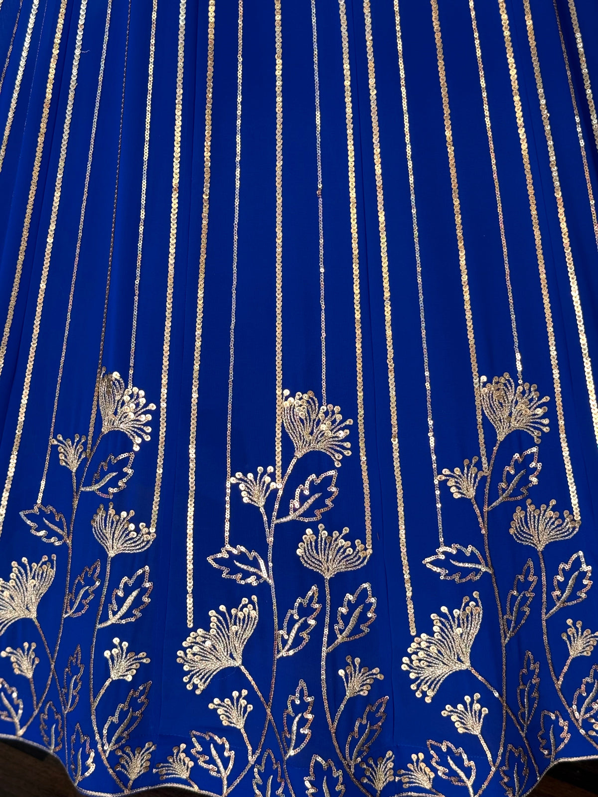 Blue color Sequence Embroidery work Designer Lehenga Choli BL1649