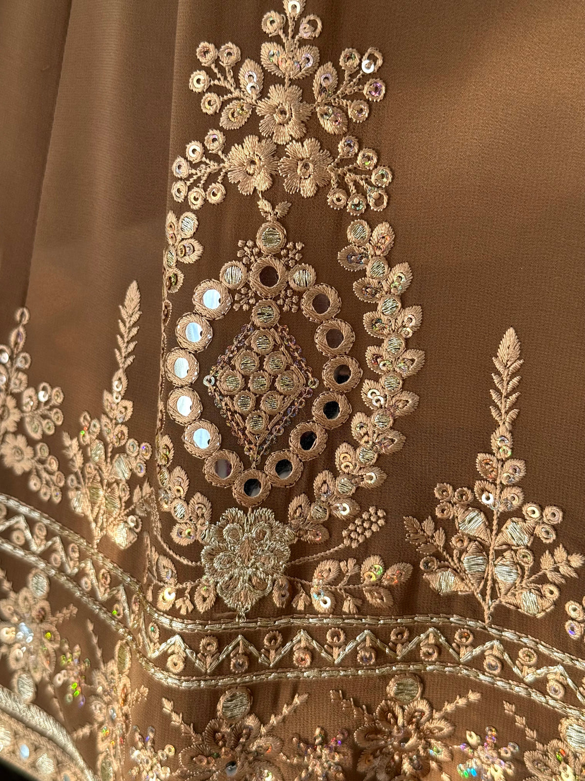 Brown color Sequence Embroidery work Designer Lehenga Choli BL1644