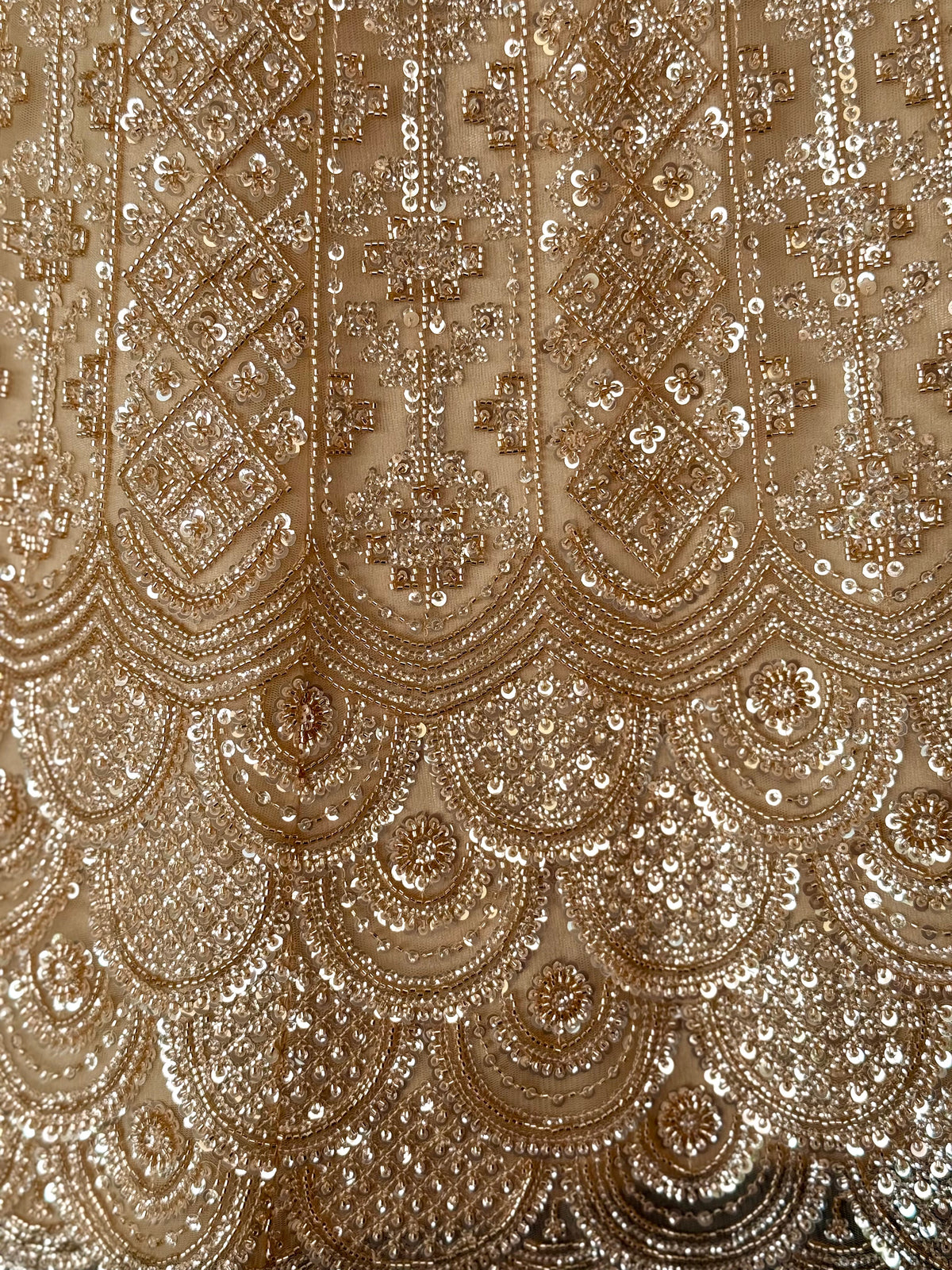 Golden color Bids Embroidery work Designer Lehenga Choli for Wedding Function BL1630