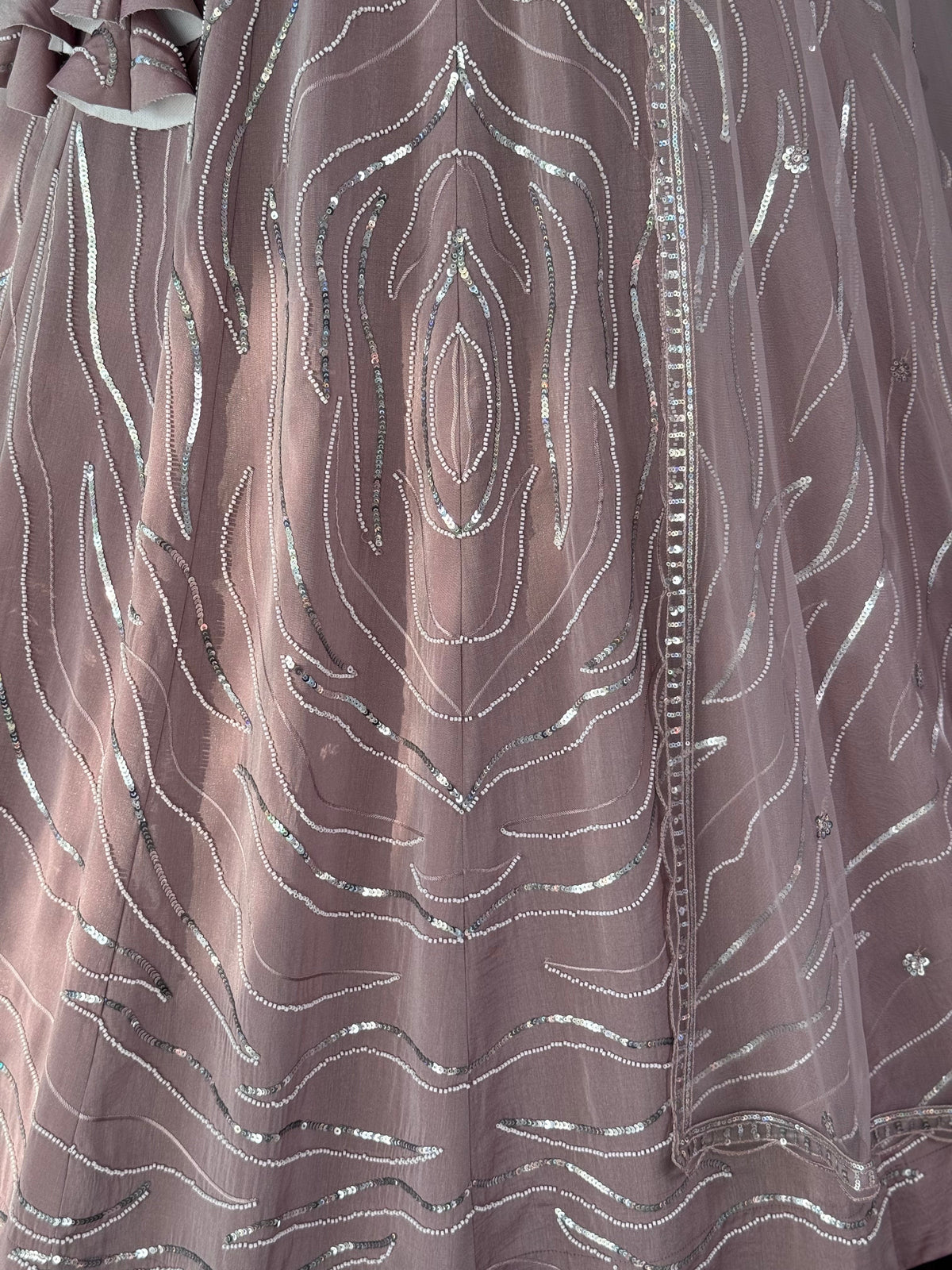 Pastel Peach color Designer Bids Embroidery work Lehenga choli BL1670