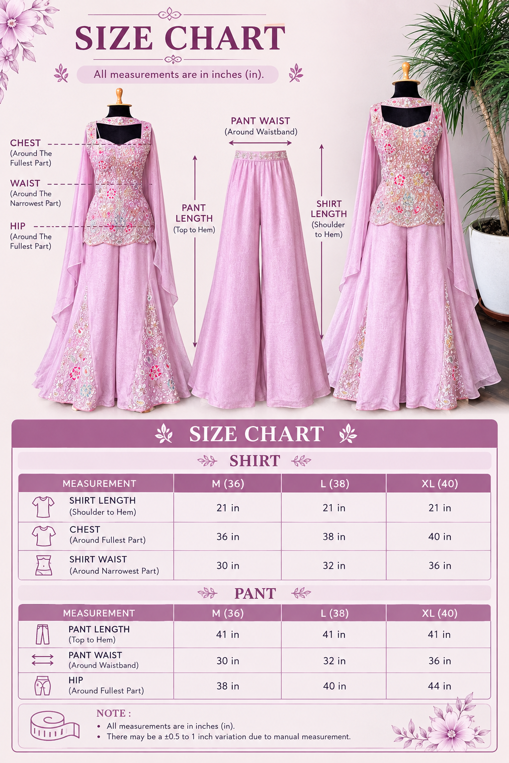 Soft Mauve Pink color Bids Sequence Embroidery work Sharara set BLS127