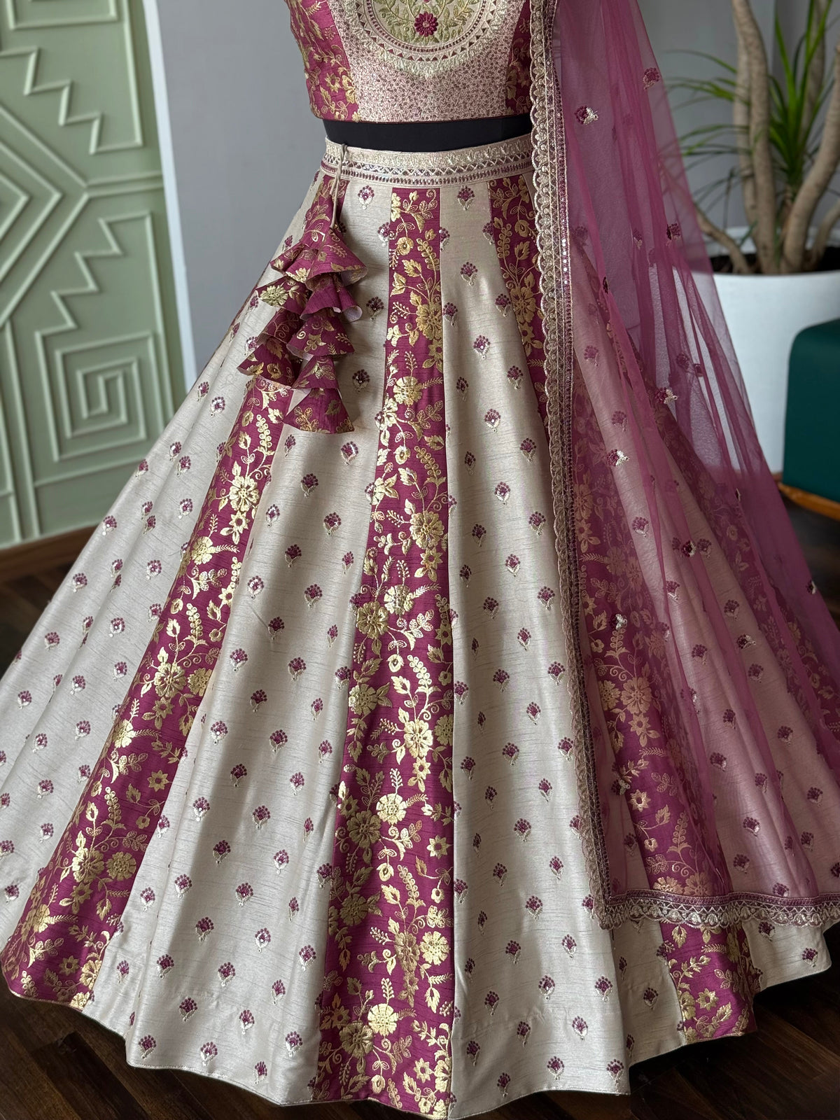 Multi color Designer Sequence Embroidery work Lehenga choli for Wedding Function BL1631