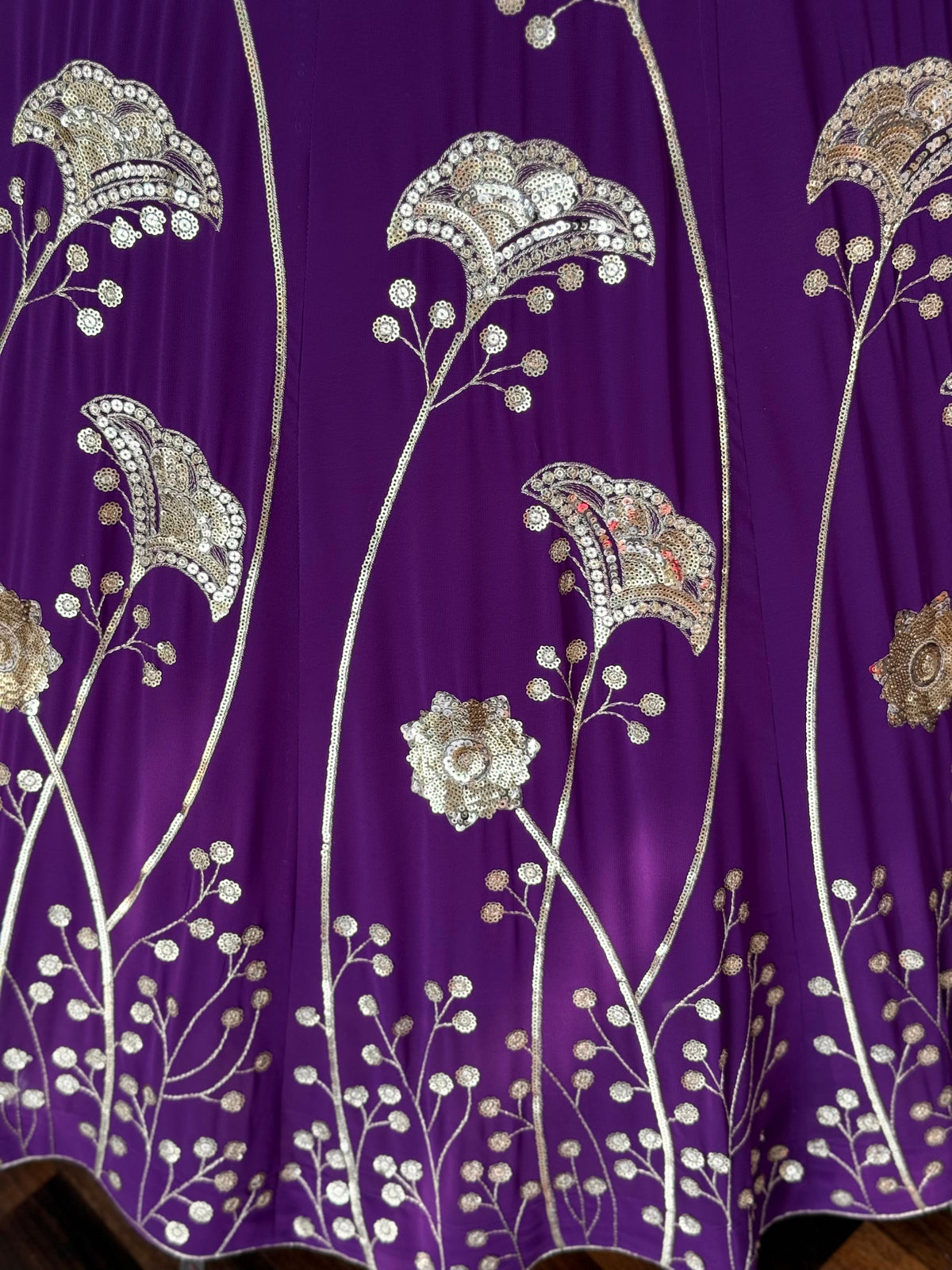 Purple color Sequence Embroidery work Designer Lehenga Choli BL1681