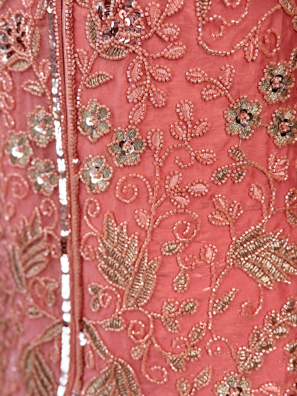 Baby Pink color Bids Sequence Embroidery work Sharara set BLS111