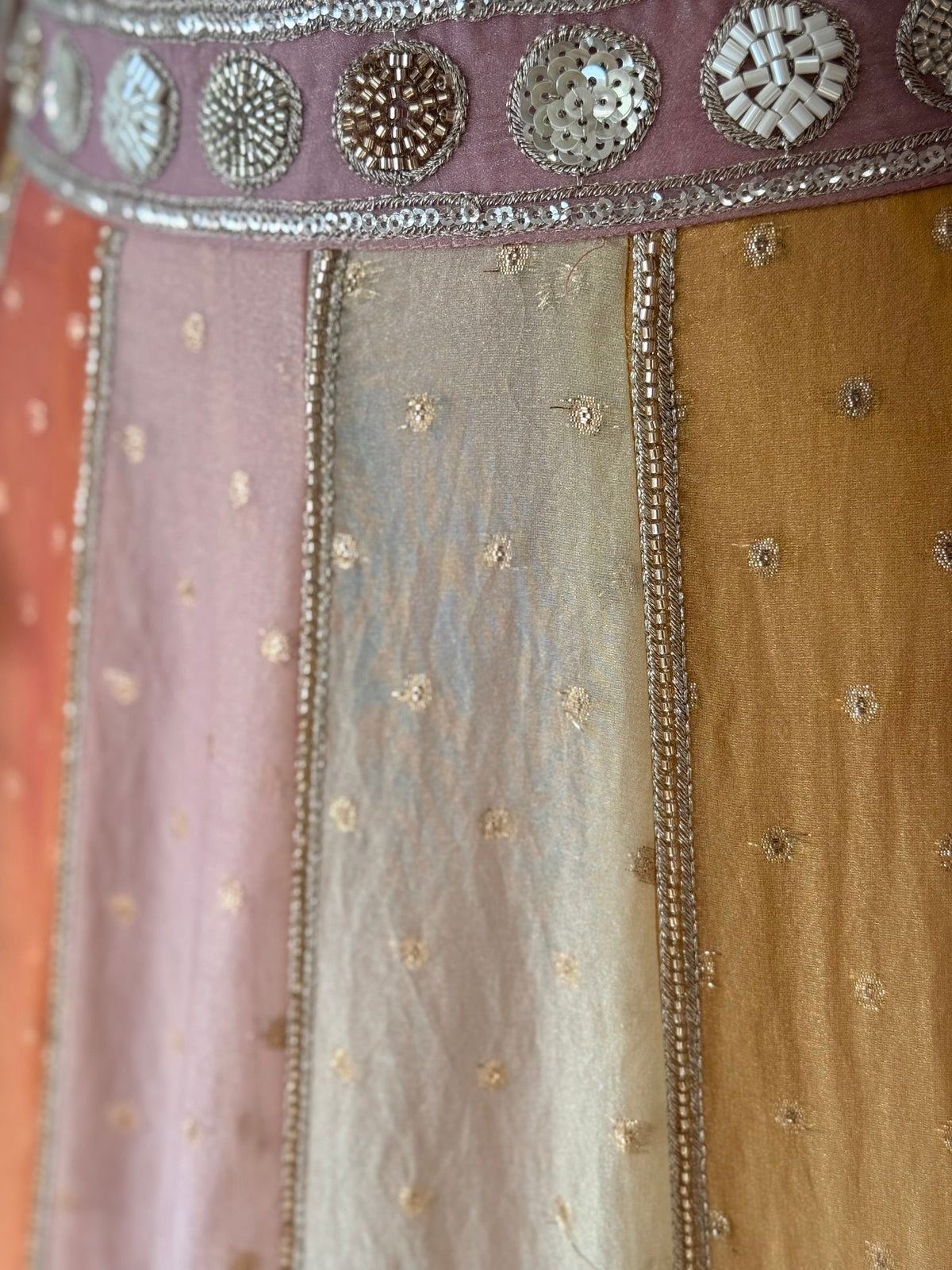 Multi color Designer Bids Embroidery work Lehenga choli BL1749