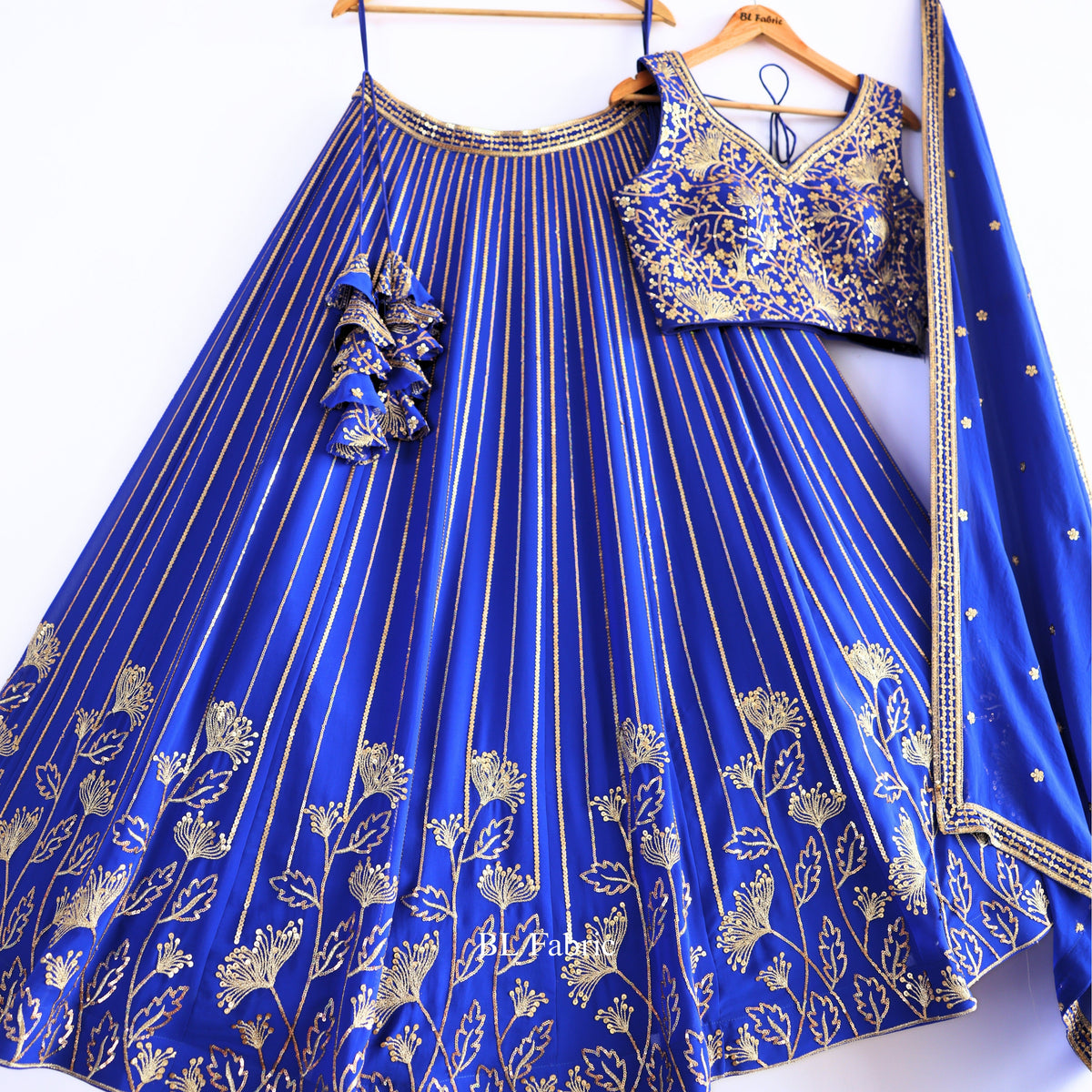 Blue color Sequence Embroidery work Designer Lehenga Choli BL1649