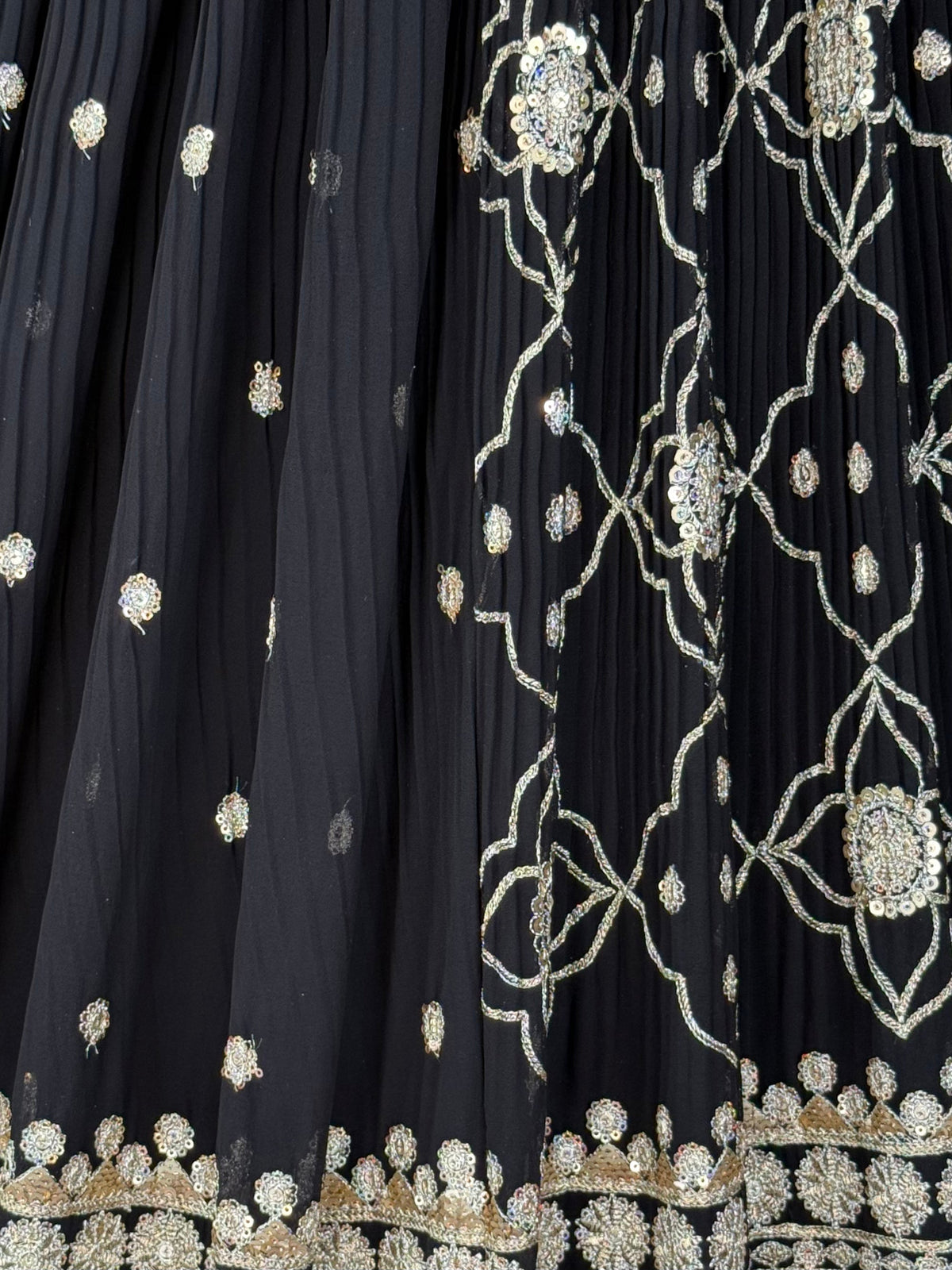 Black color Sequence Embroidery work Designer Lehenga Choli BL1608