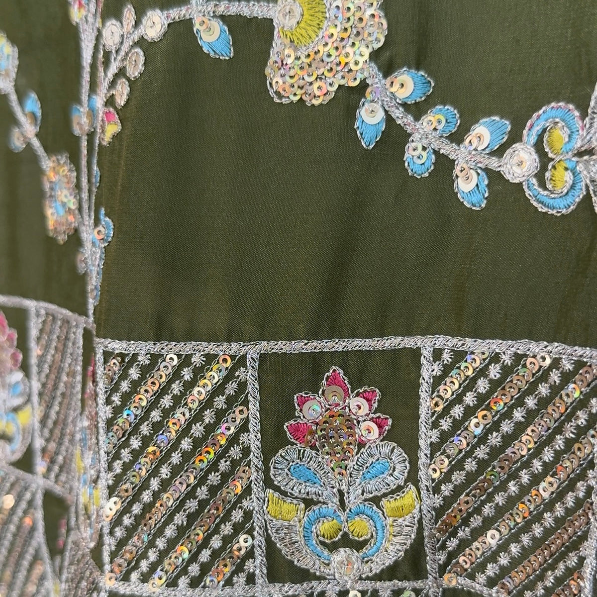Multi color Sequence Embroidery work Designer Lehenga Choli for Any Function BL1581